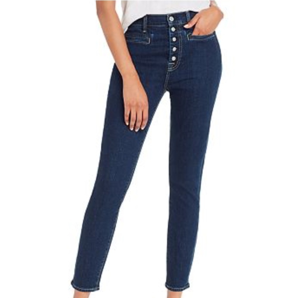 7 For All Mankind B(Air) High Waist Skinny Ankle Jeans